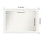 Amanti Art Non-Beveled Wood Wall Mirror, Craftsman White Frame